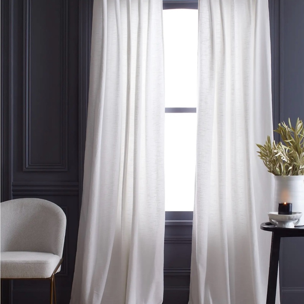 Quince cotton Slub Curtain 48x96 Ret $129